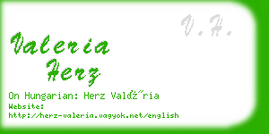 valeria herz business card